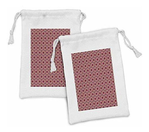 Estuche De Tocador Ambesonne Abstract Fabric Pouch Set Of 