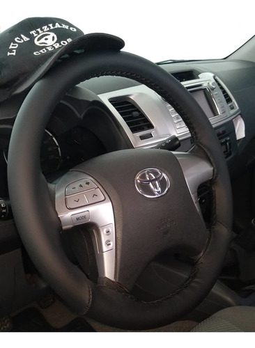 Imagen 4 de 4 de Funda Para Volante Cuero Cocido Genuino Toyota Luca Tiziano