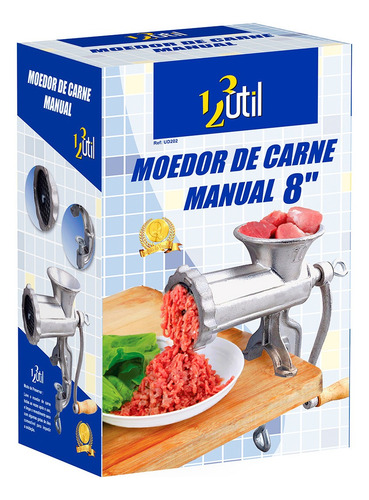 Imagem 6 de 6 de Triturador Moedor Carne Linguiça Manual Gourmet 8 Polegadas