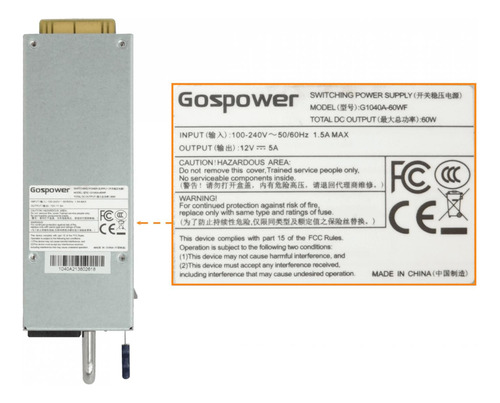 Fuente De Poder Mikrotik 12v 5a Clickbox