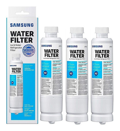 Imagen 9 de 9 de Filtro Agua Refrigerador Samsung 3 Pack Da29-00020 Original