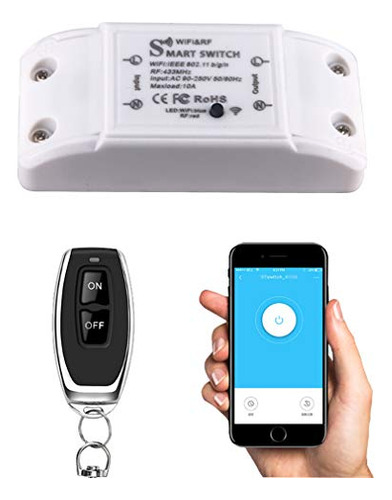 Interruptor Remoto Colorock, Wifi Rf433, Ac90-250v Fdtlp