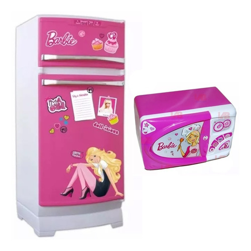 Barbie Combo D Heladera Microondas Original Tv Lelab