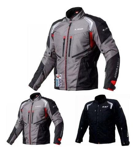 Jm Campera Moto Cordura Ls2 Gallant Gris Travesias Turismo