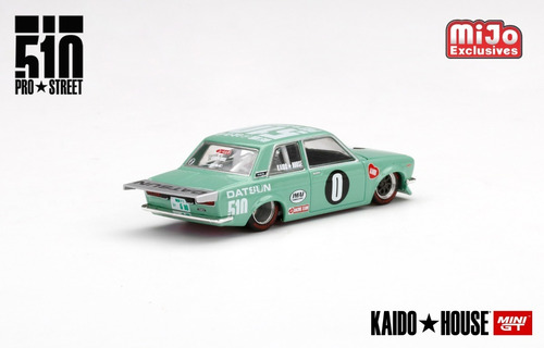 Imagem 2 de 4 de Datsun 510 Kaido House Verde Claro 2022 - 1:64 - Mini Gt