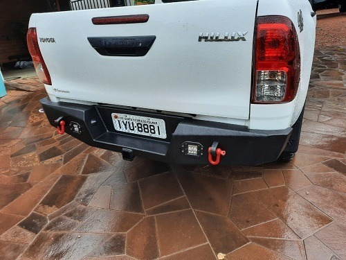 Kit Parachoques+peito De Aço Hilux 19/23 Cabine Dupla