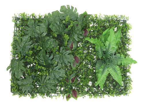 Césped De Pared Verde Simulado Con Plantas De Seto Topiario