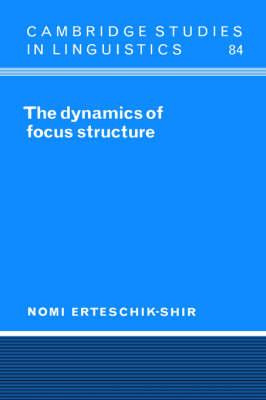 Libro Cambridge Studies In Linguistics: The Dynamics Of F...