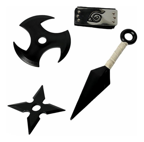 Set Naruto - 1 Kunai / Bandana / Shuriken  / / Collar Itachi