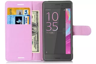 Capa Case Carteira Couro Sony Xperia X F5122 Pronta Entrega