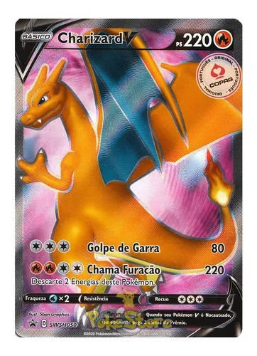 Cartão preto brilhante Pokémon Charizard Vmax em segunda mão durante 150  EUR em Villafranco del Guadiana na WALLAPOP