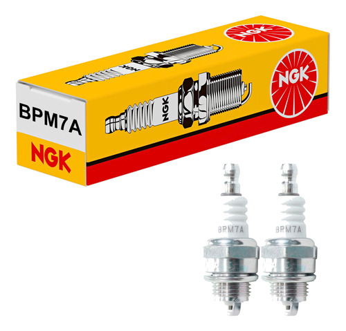  Kit De 2 Bujias Ngk Originales Bpm7a Para Desbrozadora