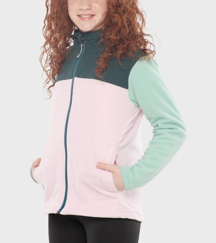 Campera Montagne Snap Niños Micro Polar C/capucha