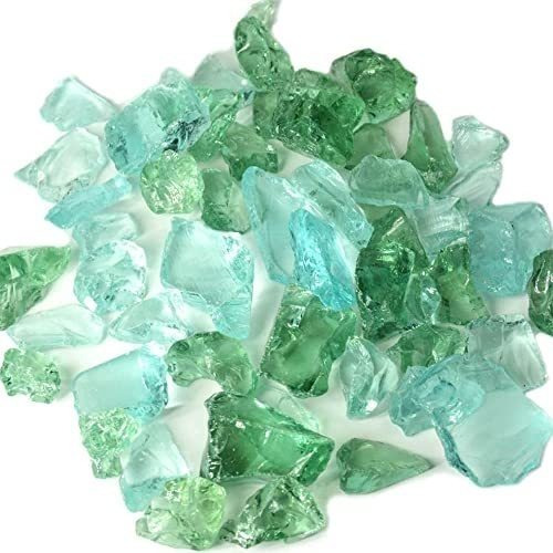 Relleno De Jarrones Sea Glass For Crafts, Color Verde, 16 Oz