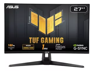 Monitor Asus Tuf Gaming Vg27aq3a 2k, Ips, 180hz 1ms Freesync Color Negro