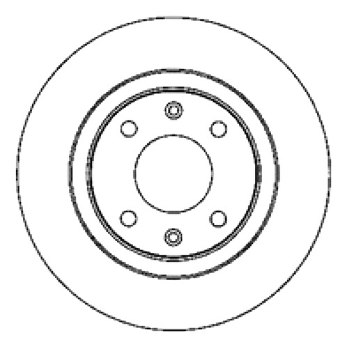 Disco Freno Del (266mm) Foton Midi