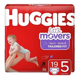 Pañales Para Bebes Huggies Little Movers, Talla 5, 19 Ct