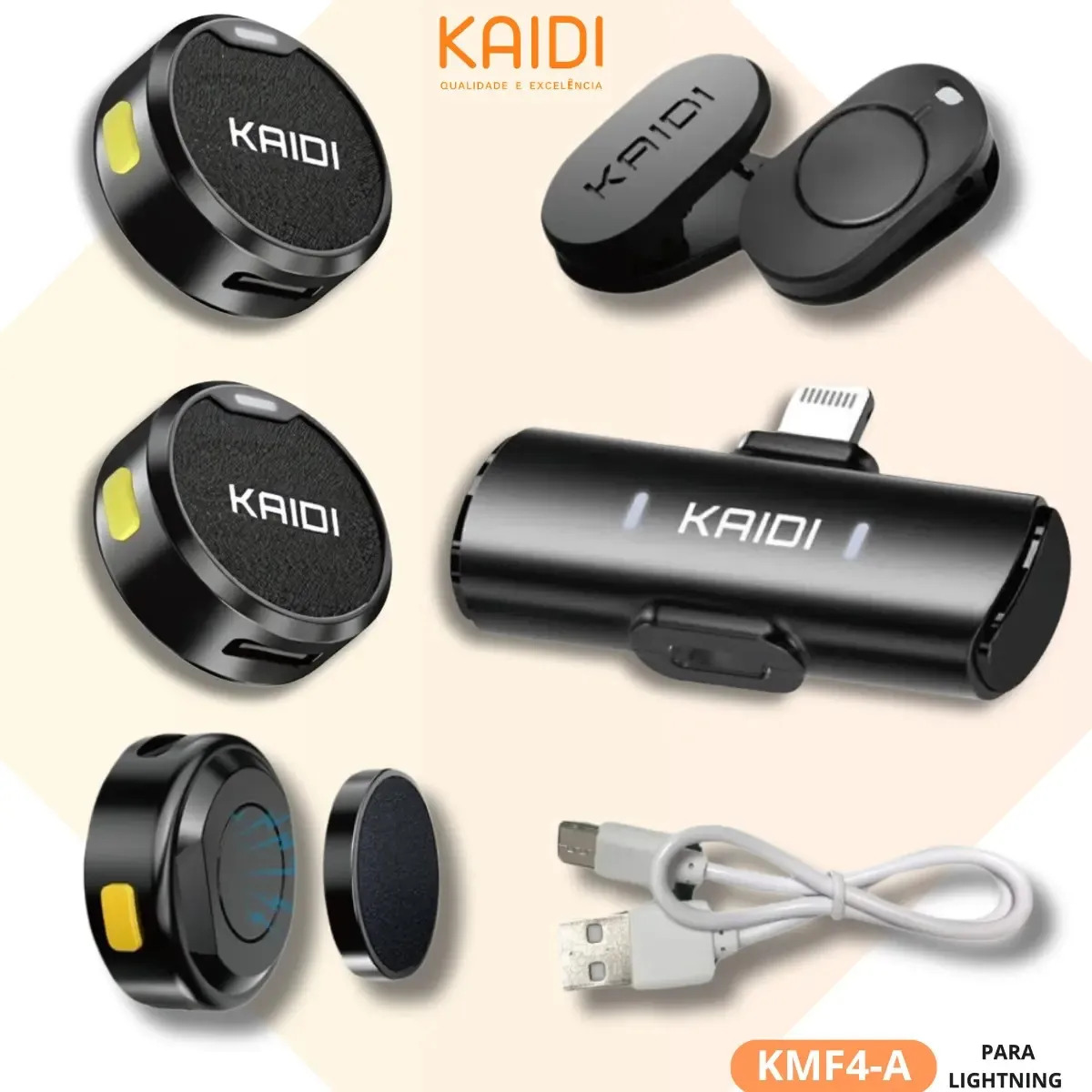 Lapela Microfone Profissional Sem Fio Imã Duplo Anti Ruido Cor Lightning — R$ 71,90 em Mercado Livre, 20% OFF