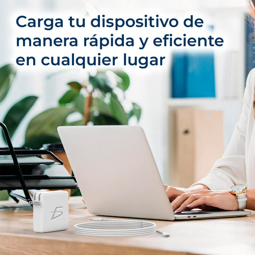 Cargador Laptop Compatible Macbook Pro Air 96w Usb C Color Blanco Ele-Gate