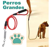 Comprar Paseador 120cm De Nylon Y Resorte Tracción Para Perro Grande