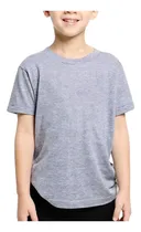 Comprar Remera Gris Lisa Niños Sublimable Para Sublimar Spun Premium