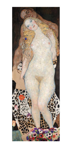 Adão E Eva - Gustav Klimt - Tela Canvas