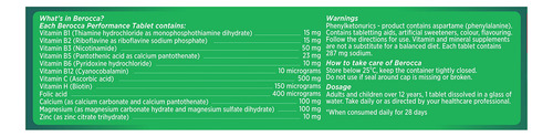 Berocca Performance Original Berry 30 Tabletas Efervescentes