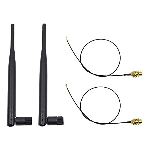 Highfine 2 X 2,4 Ghz 6dbi Interior Omnidireccional Antena 80