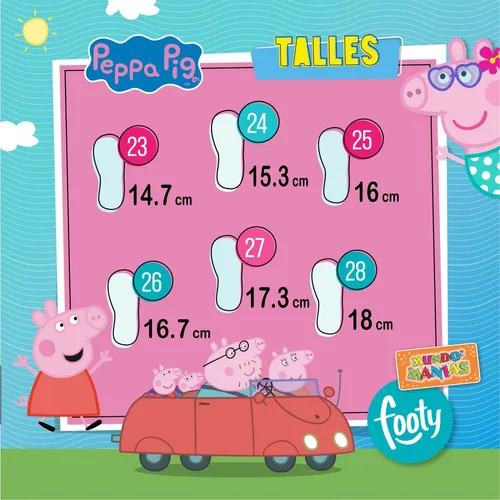 Zapatillas Con Luces Peppa Pig Footy Multiluces Mundo Manias