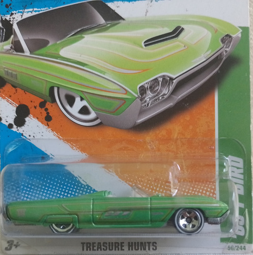 63 T-bird Auto Verde Claro Treasure Hunt Hot Wheels