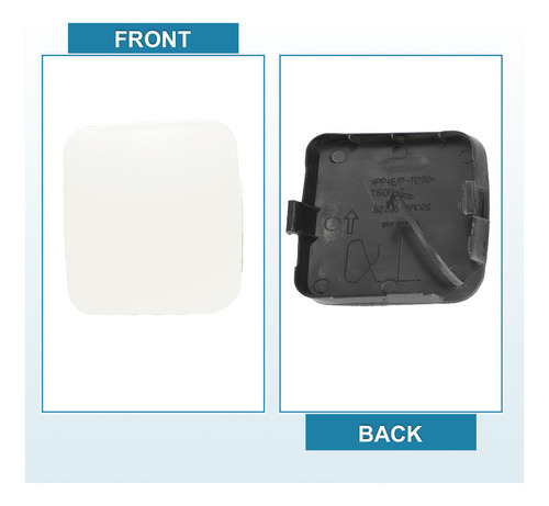 2 Cubierta De Gancho Remolque Frontal Blanco For Rav4 09-12