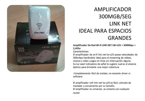 Extensor Wifi Repetidor 300mbps Router Amplificador Inalambr