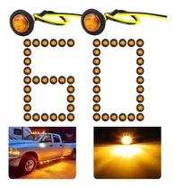Comprar Luz Led Indicadora Lateral Para Camión 60pzs Ámbar 12v 24v