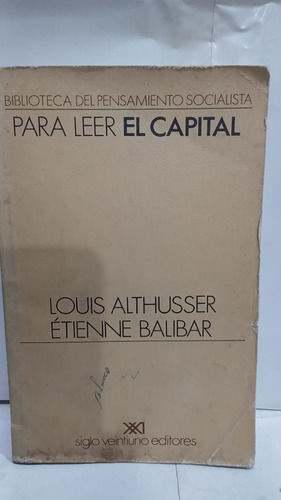 Para Leer El Capital 