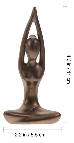 Estatua De Yoga Para Escritorio, Decoración De Resina Para E