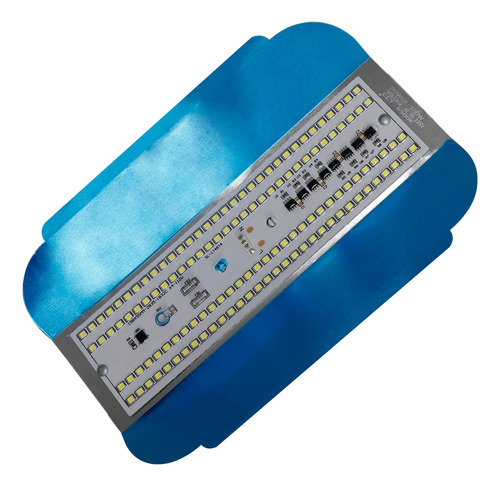 Lámpara Luminaria Slim Company Reflector De Luz Led Color Blanco Frío 6500k Con Conector E27 Tipo Gavilán De Repuesto 22 Cm 100w