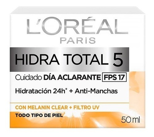 Crema Facial Anti Manchas Hidra Total 5 Fps17 50ml Ub