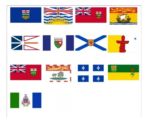 Banderas De Las Provincias Y Territorios De Canada 150x90 Cm