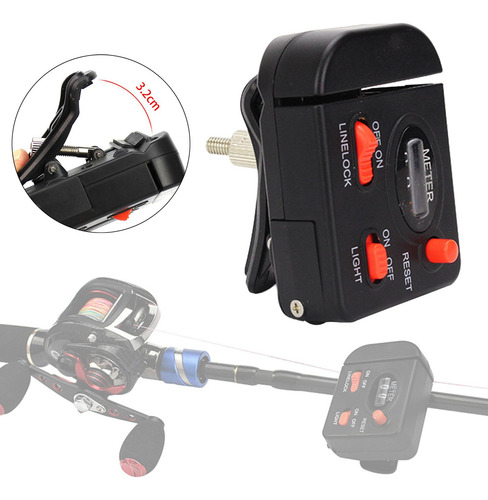 Contador De Linha De Pesca, Carretel De Linha De Pesca
