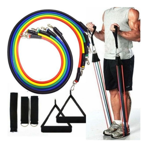 Kit 5 Ligas Resistencia Entrenamiento Bandas Crossfit Gym 