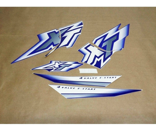 Kit Adesivos Yamaha Xt 600 2000 2001 2002 Azul