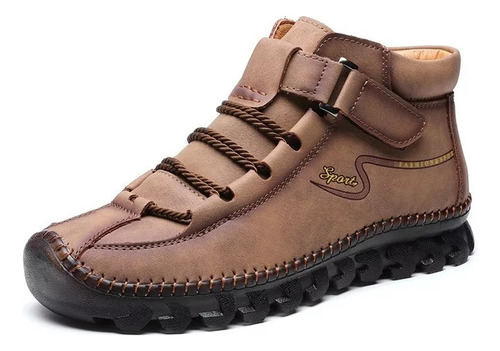 Hombres Zapatos Casual Cuero Senderismo Botas De Tobillo