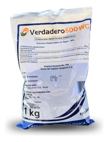 Verdadero 600wg Insectos Y Hongos Syngenta Plantas X Kg