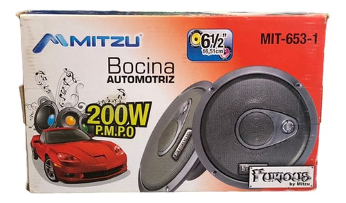 Bocina Automotriz 200 W Mitzu 6 1/2 