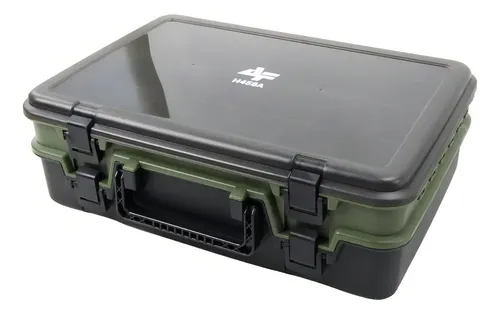 Caixa De Pesca Albatroz Fishing Estojo Duplo H458a Cor Verde