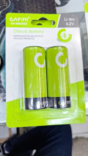 02 Batería 26650 Litio Recargable 3.7v 4.2v 2000 Mah