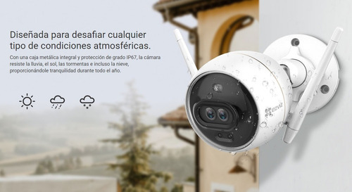 Imagen 6 de 6 de Cámara de seguridad Ezviz C3X con resolución de 2MP visión nocturna incluida blanca