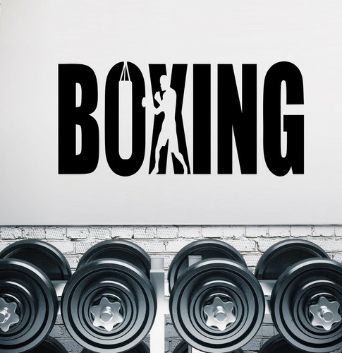 Vinilo Decorativo Deporte Gimnasio Boxeo Boxing Mural