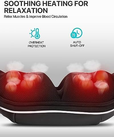 Alljoy Shiatsu Masajeador De Espalda Y Cuello Con Calor, Alm