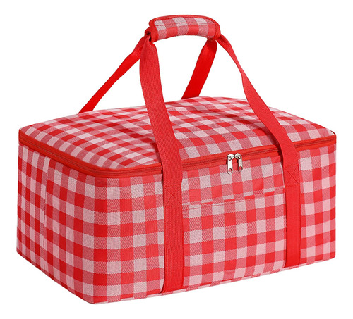 Bolsa Refrigeradora Grande, Bolsa Contenedora, Bolsa De Rojo